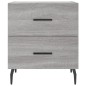 vidaXL Nachttische 2 Stk. Grau Sonoma 40x35x47,5 cm Holzwerkstoff vidaXL Nachttische 2 Stk. Grau Sonoma 40x35x47,5 cm Holzwerkstoff