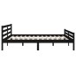 vidaXL Massivholzbett Schwarz 180x200 cm vidaXL Massivholzbett Schwarz 180x200 cm