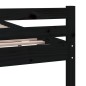 vidaXL Massivholzbett Schwarz 180x200 cm vidaXL Massivholzbett Schwarz 180x200 cm