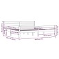 vidaXL Massivholzbett Schwarz 180x200 cm vidaXL Massivholzbett Schwarz 180x200 cm