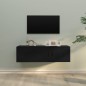 vidaXL 2-tlg. TV-Schrank-Set Schwarz Holzwerkstoff vidaXL 2-tlg. TV-Schrank-Set Schwarz Holzwerkstoff