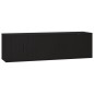 vidaXL 2-tlg. TV-Schrank-Set Schwarz Holzwerkstoff vidaXL 2-tlg. TV-Schrank-Set Schwarz Holzwerkstoff