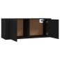 vidaXL 2-tlg. TV-Schrank-Set Schwarz Holzwerkstoff vidaXL 2-tlg. TV-Schrank-Set Schwarz Holzwerkstoff