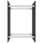 vidaXL Brennholzregal Schwarz 40 x 35 x 60 cm Glas vidaXL Brennholzregal Schwarz 40 x 35 x 60 cm Glas