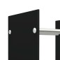 vidaXL Brennholzregal Schwarz 40 x 35 x 60 cm Glas vidaXL Brennholzregal Schwarz 40 x 35 x 60 cm Glas