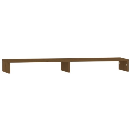 vidaXL Monitorständer Honigbraun 100x27x10 cm Massivholz Kiefer