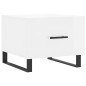vidaXL Couchtisch Hochglanz-Weiß 50x50x40 cm Holzwerkstoff vidaXL Couchtisch Hochglanz-Weiß 50x50x40 cm Holzwerkstoff