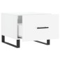 vidaXL Couchtisch Hochglanz-Weiß 50x50x40 cm Holzwerkstoff vidaXL Couchtisch Hochglanz-Weiß 50x50x40 cm Holzwerkstoff