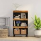 vidaXL Beistellschrank 60x33x107 cm Massivholz Mango vidaXL Beistellschrank 60x33x107 cm Massivholz Mango