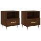 vidaXL Nachttische 2Stk. Braun Eichen-Optik 40x35x47,5cm Holzwerkstoff vidaXL Nachttische 2Stk. Braun Eichen-Optik 40x35x47,5cm Holzwerkstoff