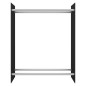 vidaXL Brennholzregal Schwarz 80x35x100 cm Hartglas vidaXL Brennholzregal Schwarz 80x35x100 cm Hartglas
