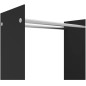 vidaXL Brennholzregal Schwarz 80x35x100 cm Hartglas vidaXL Brennholzregal Schwarz 80x35x100 cm Hartglas