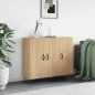 vidaXL Sideboard Sonoma-Eiche 90x34x80 cm Holzwerkstoff vidaXL Sideboard Sonoma-Eiche 90x34x80 cm Holzwerkstoff