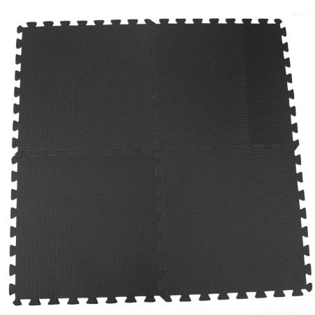Pool Improve Pool-Bodenschutzmatte 8 Stk. Schwarz 50x50 cm