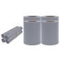 vidaXL Garten-Sichtschutz 4 Stk. PVC 35x0,19 m Matt-Hellgrau vidaXL Garten-Sichtschutz 4 Stk. PVC 35x0,19 m Matt-Hellgrau