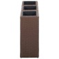 vidaXL Garten-Hochbeete 3-tlg. Poly Rattan Braun vidaXL Garten-Hochbeete 3-tlg. Poly Rattan Braun
