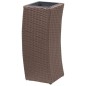 vidaXL Garten-Hochbeete 3-tlg. Poly Rattan Braun vidaXL Garten-Hochbeete 3-tlg. Poly Rattan Braun