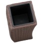 vidaXL Garten-Hochbeete 3-tlg. Poly Rattan Braun vidaXL Garten-Hochbeete 3-tlg. Poly Rattan Braun