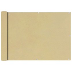 vidaXL Balkonsichtschutz Oxfordgewebe 75x600 cm Beige