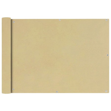 vidaXL Balkonsichtschutz Oxfordgewebe 75x600 cm Beige