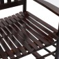 vidaXL Schaukelstuhl mit gebogener Sitzfläche Braun Pappelholz vidaXL Schaukelstuhl mit gebogener Sitzfläche Braun Pappelholz