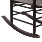 vidaXL Schaukelstuhl mit gebogener Sitzfläche Braun Pappelholz vidaXL Schaukelstuhl mit gebogener Sitzfläche Braun Pappelholz