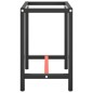 vidaXL Werkbankgestell Mattschwarz und Mattrot 70x50x79 cm Metall vidaXL Werkbankgestell Mattschwarz und Mattrot 70x50x79 cm Metall