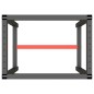 vidaXL Werkbankgestell Mattschwarz und Mattrot 70x50x79 cm Metall vidaXL Werkbankgestell Mattschwarz und Mattrot 70x50x79 cm Metall