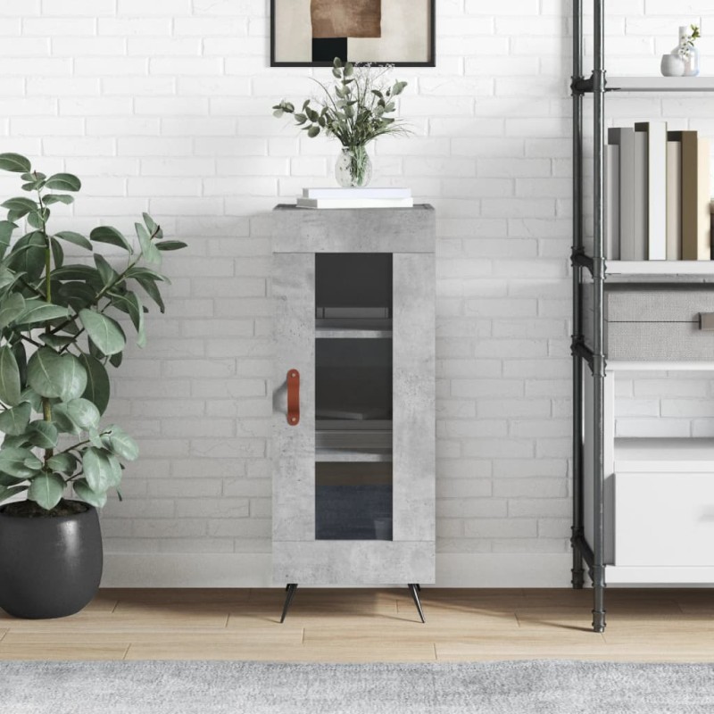 vidaXL Sideboard Betongrau 34,5x34x90 cm Holzwerkstoff vidaXL Sideboard Betongrau 34,5x34x90 cm Holzwerkstoff