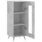 vidaXL Sideboard Betongrau 34,5x34x90 cm Holzwerkstoff vidaXL Sideboard Betongrau 34,5x34x90 cm Holzwerkstoff