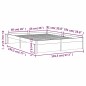 vidaXL Massivholzbett Honigbraun 140x190 cm vidaXL Massivholzbett Honigbraun 140x190 cm