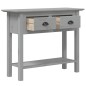 vidaXL Konsolentisch BODO Grau 90x34,5x73 cm Massivholz Kiefer vidaXL Konsolentisch BODO Grau 90x34,5x73 cm Massivholz Kiefer