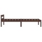 vidaXL Massivholzbett Dunkelbraun Kiefer 90x200 cm