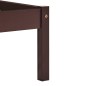 vidaXL Massivholzbett Dunkelbraun Kiefer 90x200 cm