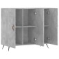 vidaXL Sideboard Betongrau 90x34x80 cm Holzwerkstoff