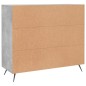 vidaXL Sideboard Betongrau 90x34x80 cm Holzwerkstoff