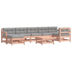 vidaXL 8-tlg. Garten-Lounge-Set mit Kissen Massivholz Douglasie