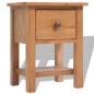 vidaXL Nachttisch 36x30x47 cm Massivholz Eiche vidaXL Nachttisch 36x30x47 cm Massivholz Eiche