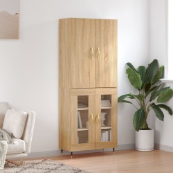 vidaXL Highboard Sonoma-Eiche 69,5x34x180 cm Holzwerkstoff
