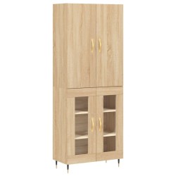 vidaXL Highboard Sonoma-Eiche 69,5x34x180 cm Holzwerkstoff
