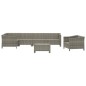 vidaXL 7-tlg. Garten-Lounge-Set mit Kissen Grau Poly Rattan vidaXL 7-tlg. Garten-Lounge-Set mit Kissen Grau Poly Rattan