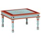 vidaXL Couchtisch Blau Handbemalt Massivholz Mango vidaXL Couchtisch Blau Handbemalt Massivholz Mango
