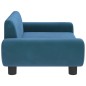 vidaXL Hundebett Blau 70x45x33 cm Samt vidaXL Hundebett Blau 70x45x33 cm Samt