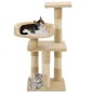 vidaXL Katzen-Kratzbaum mit Sisal-Kratzsäulen 65 cm Beige vidaXL Katzen-Kratzbaum mit Sisal-Kratzsäulen 65 cm Beige