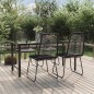 vidaXL 5-tlg. Garten-Essgruppe Schwarz vidaXL 5-tlg. Garten-Essgruppe Schwarz