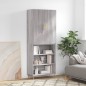 Highboard Grau Sonoma 69,5x34x180 cm Holzwerkstoff Highboard Grau Sonoma 69,5x34x180 cm Holzwerkstoff