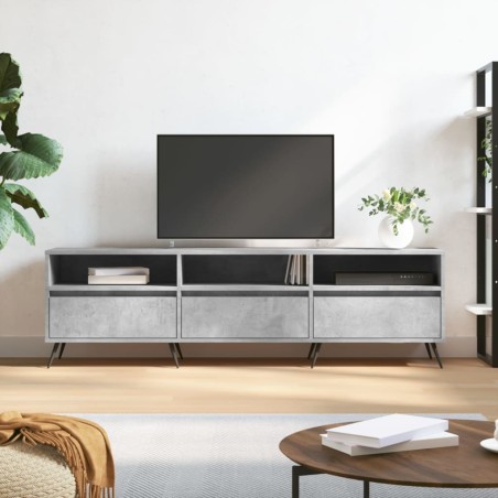 vidaXL TV-Schrank Betongrau 150x30x44,5 cm Holzwerkstoff