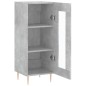 vidaXL Sideboard Betongrau 34,5x34x90 cm Holzwerkstoff vidaXL Sideboard Betongrau 34,5x34x90 cm Holzwerkstoff