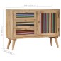 vidaXL Sideboard 100x30x75 cm Massivholz Mango vidaXL Sideboard 100x30x75 cm Massivholz Mango