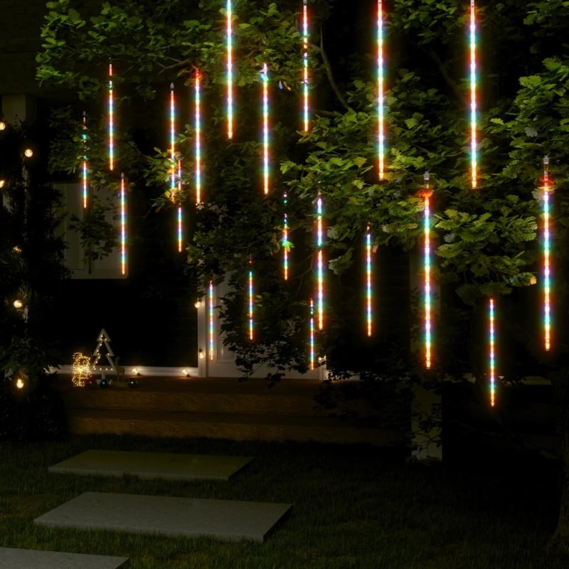 vidaXL LED Meteor-Lichter 20 Stk. 50 cm Mehrfarbig 720 LEDs vidaXL LED Meteor-Lichter 20 Stk. 50 cm Mehrfarbig 720 LEDs
